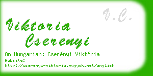 viktoria cserenyi business card
